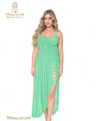 Long lingerie nightgown by Horses, style 0332, featuring elegant design and soft fabric for comfortable sleepwear.