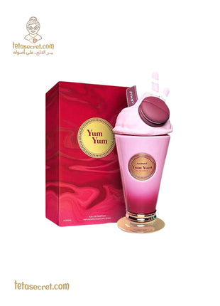Armaf Yum Yum Eau de Parfum 100ml bottle with elegant design, showcasing the fragrance for women.