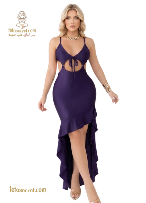 Long lingerie from ليالي العمر featuring elegant design, soft fabric, and intricate details, perfect for stylish and comfortable wear.