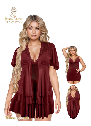 Lingerie 0180 لانجري قميص بروب - Teta Secret