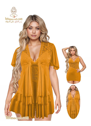 Lingerie 0180 لانجري قميص بروب - Teta Secret