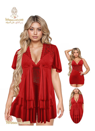 Lingerie 0180 لانجري قميص بروب - Teta Secret