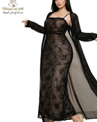 Jony lingerie 3013 فستان بروب, elegant lace lingerie set with intricate details and soft fabric, shown on a model.
