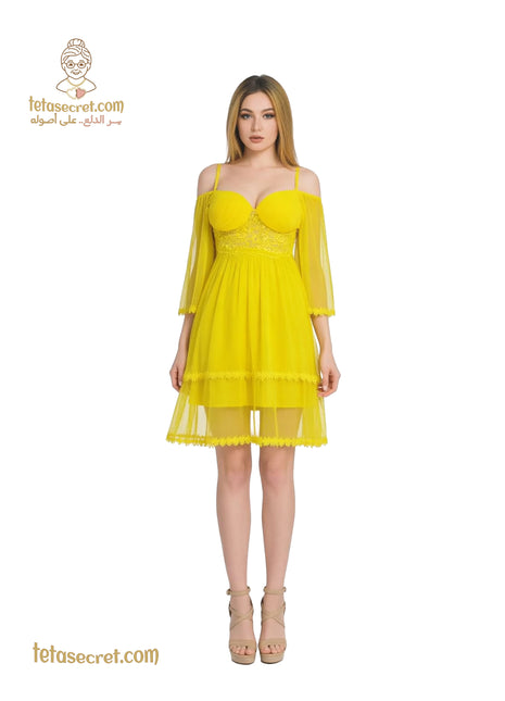 Jouner lingerie short dress, elegant black lace lingerie with intricate detailing, perfect for intimate wear.