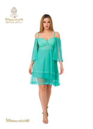 Jouner lingerie short dress, stylish and elegant, featuring delicate fabric and intricate design, ideal for intimate wear.