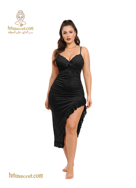 Almaza long lingerie shirt in size 195, soft fabric, elegant design, displayed on a plain background.