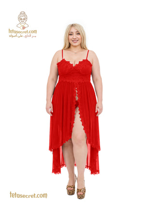 Elegant السعاده لانجري طويل lingerie with intricate lace details, designed for comfort and style.