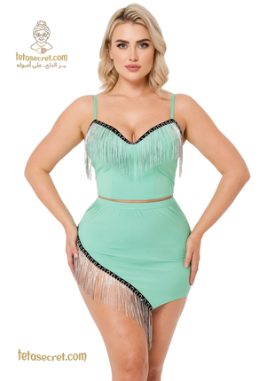 Lavania lingerie charmeuse satin nightwear with delicate lace details and intricate embroidery, perfect for elegant evening wear.