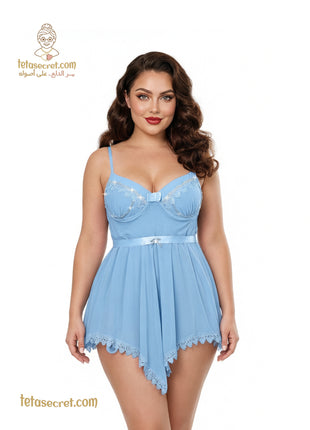 Elegant black lingerie set from حكايه featuring a فستان السهره design, perfect for special occasions and nightwear.