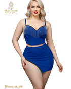 Lavania lingerie 120 سواريه set featuring elegant lace design, delicate straps, and intricate detailing on a white background.