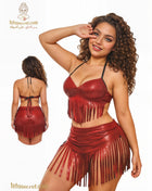 Lingerie 1205 طقم دسكو بشراشيب - Teta Secret