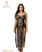 Elegant black lingerie set from الاميرة Lingerie 313, featuring intricate lace details and a fitted design.