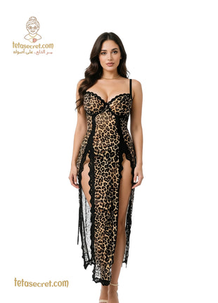 Elegant black lingerie set from الاميرة Lingerie 313, featuring intricate lace details and a fitted design.