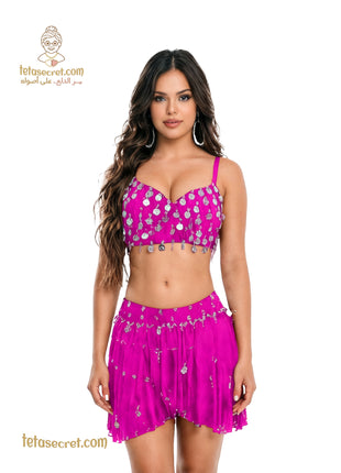 Moga lingerie dance costume with intricate design, featuring delicate fabric and elegant details, perfect for performance or special occasions