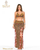 Moga lingerie set with intricate Arabic dance-inspired design, featuring elegant fabric and detailed embellishments.