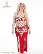 Shkawa lingerie 604 dance costume with intricate lace design and delicate detailing, displayed on a mannequin.