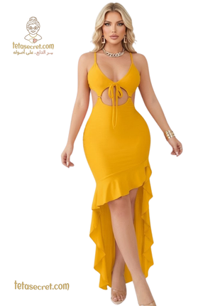 Long lingerie from ليالي العمر, elegant and comfortable, featuring delicate fabric and intricate design details.