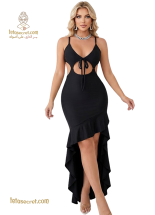 Elegant long lingerie in soft fabric from ليالي العمر, featuring delicate design and comfortable fit, shown in the image.