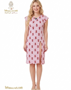 Solitare Lingerie 1030 كاش دبدوب in soft fabric, featuring delicate lace and floral details, designed for elegant comfort.