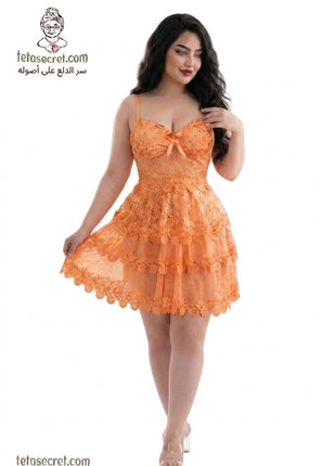 Horses lingerie short nightdress, lightweight and comfortable, with delicate lace details, designed for elegant sleepwear.
