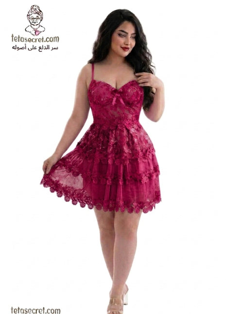 Horses lingerie short nightgown, lightweight and comfortable, in soft fabric, designed for a relaxed sleepwear experience.