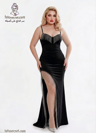 Elegant black lingerie by اخر شياكة, featuring delicate lace details and a comfortable fit.
