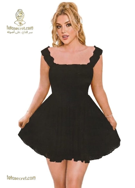Joker lingerie short dress, elegant and stylish, displayed on a model with delicate fabric and intricate design.