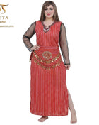 Jony lingerie long dress 4043, elegant and flowing, shown in a soft fabric with intricate details, perfect for stylish evening wear.