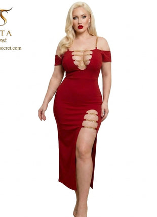 Lingerie 594 with chain details by ليالي العمر, featuring a stylish and elegant design in a soft fabric.
