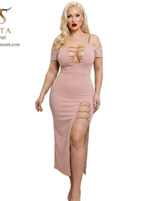 Lingerie 594 with chain details from ليالي العمر, featuring a stylish and intricate design in a flattering lingerie style.