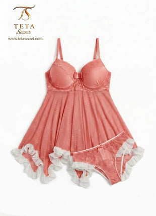 Hikaya lingerie set featuring a delicate, elegant lace camisole with intricate detailing, designed for stylish and comfortable wear.