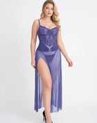 Lolo long lingerie nightdress in soft fabric, featuring a comfortable fit and elegant design, perfect for sleepwear.