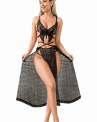 Jony long lace lingerie 2092, elegant and delicate design, shown in a close-up image highlighting intricate lace details.