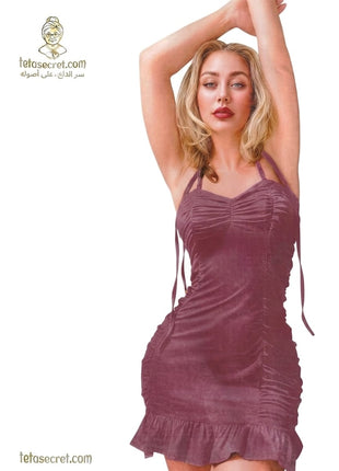 Lolo lingerie short dress 378 in delicate fabric, featuring elegant design and intricate details, perfect for intimate wear.