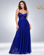 Long black Jouner lingerie nightgown with delicate lace details, designed for elegant sleepwear and intimate comfort.